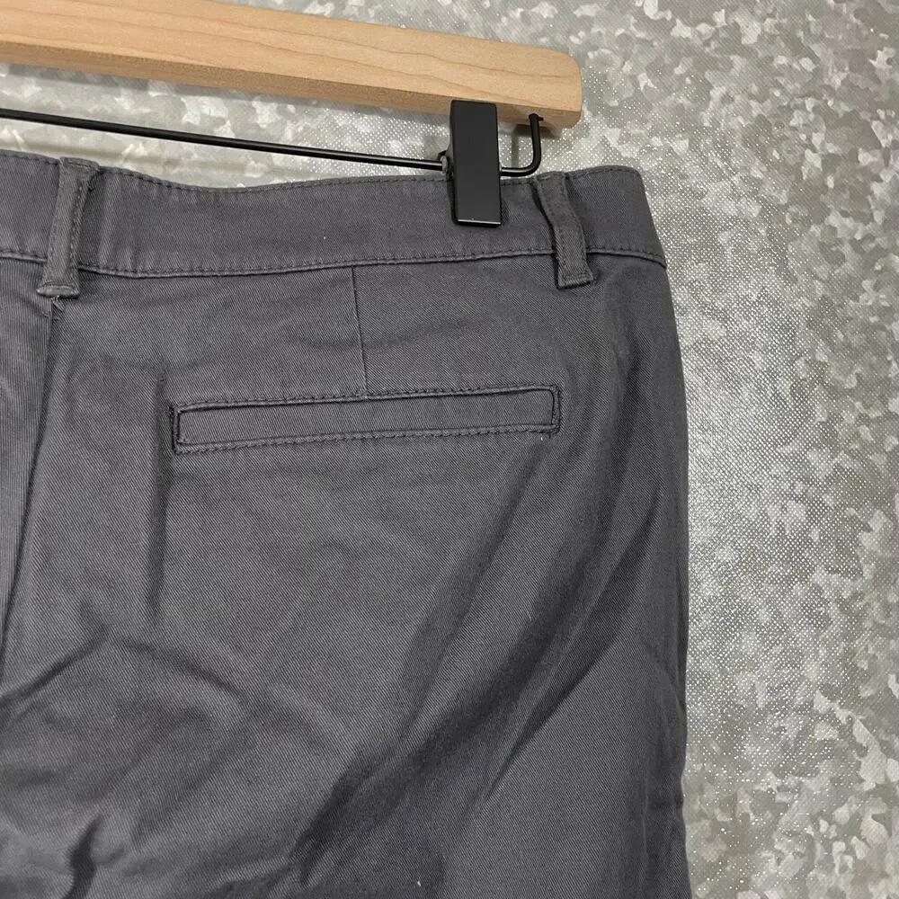 J Jill Women's NWT Gray Zipper Ankle Tapered Leg Ankle Pants - Size 8 - Midrise